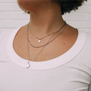 Athena Layered Necklace (Silver)
