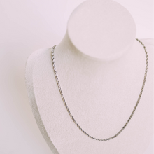 Load image into Gallery viewer, Silver Rope Necklace