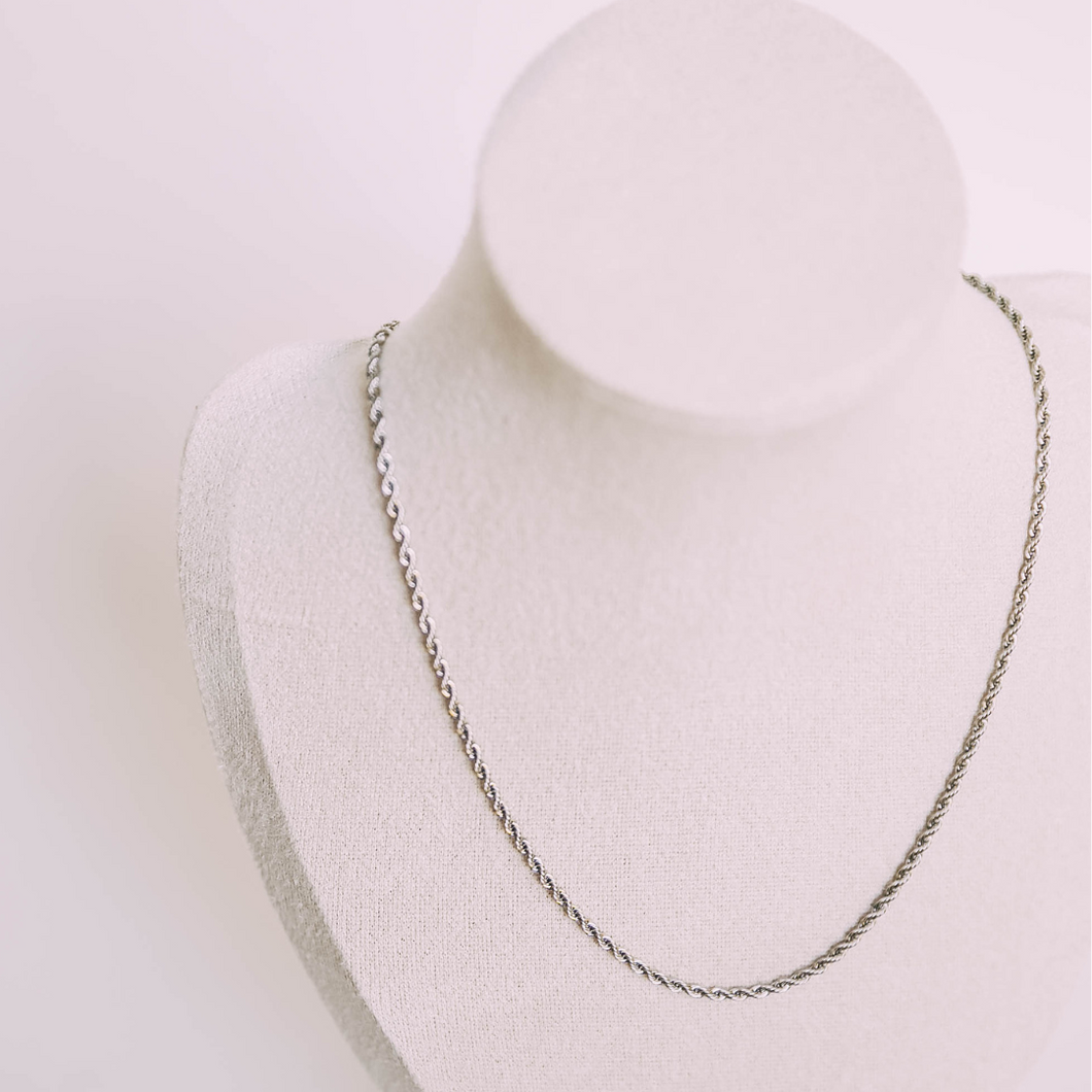 Silver Rope Necklace