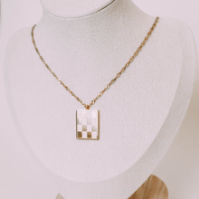 Load image into Gallery viewer, Lauryn Checker Necklace (waterproof)