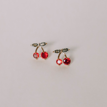 Load image into Gallery viewer, cherry stud earrings