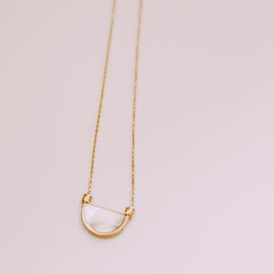 Half Pearl Necklace (waterproof)