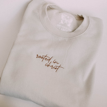 Load image into Gallery viewer, Rooted In Christ Crewneck - Tan