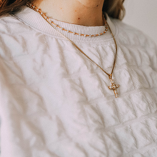 Load image into Gallery viewer, Crystal Cross Necklace (waterproof)