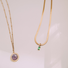 Load image into Gallery viewer, Emerald Dreams Necklace (waterproof)