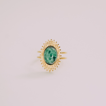 Load image into Gallery viewer, The Ginger Ring - Green Stone