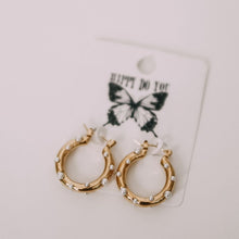 Load image into Gallery viewer, Clare Pearl Hoops (18k gold filled)