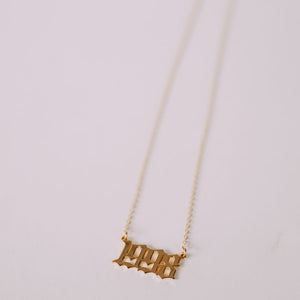 Year Necklaces - gold