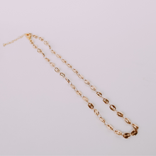 Load image into Gallery viewer, Eyelet Gold Chain Necklace