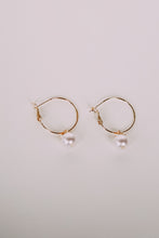 Load image into Gallery viewer, Classic Pearl Hoops