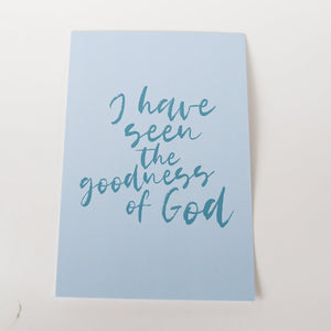 Goodness Of God Print - Blue