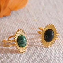 Load image into Gallery viewer, The Ginger Ring - Green Stone